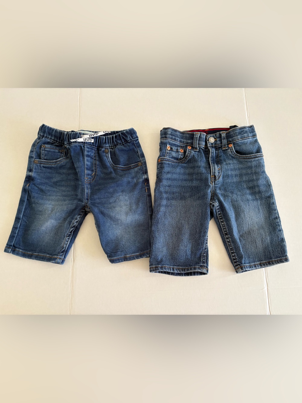 Lot of 2 Boys Levi’s Jean shorts size 7